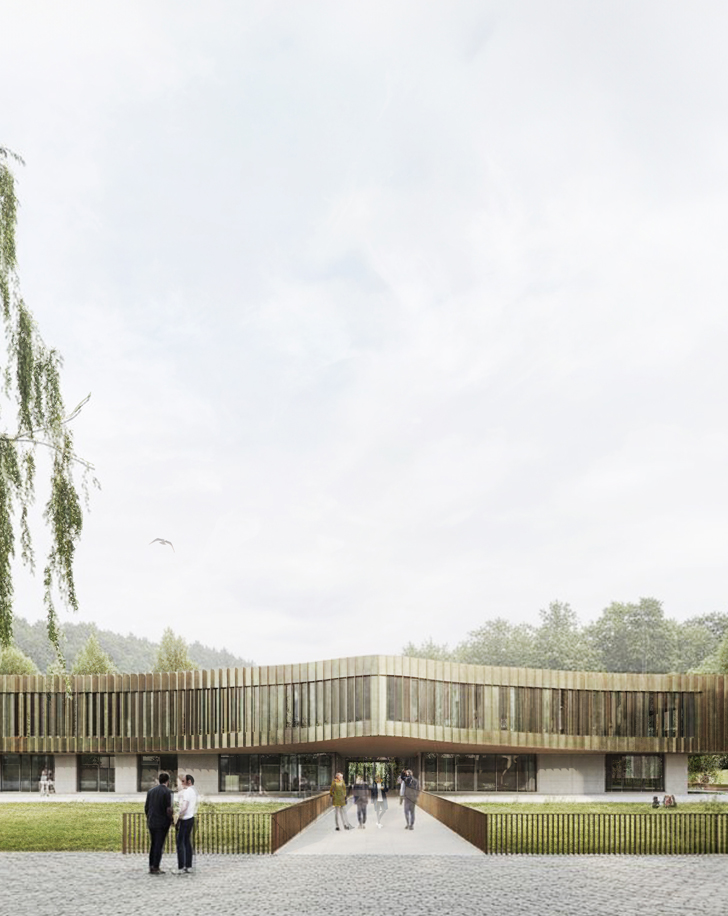 Lehr- und Forschungsgebäude Außenansicht - Neubau Duale Hochschule Gera – Lehr- und Forschungsgebäude