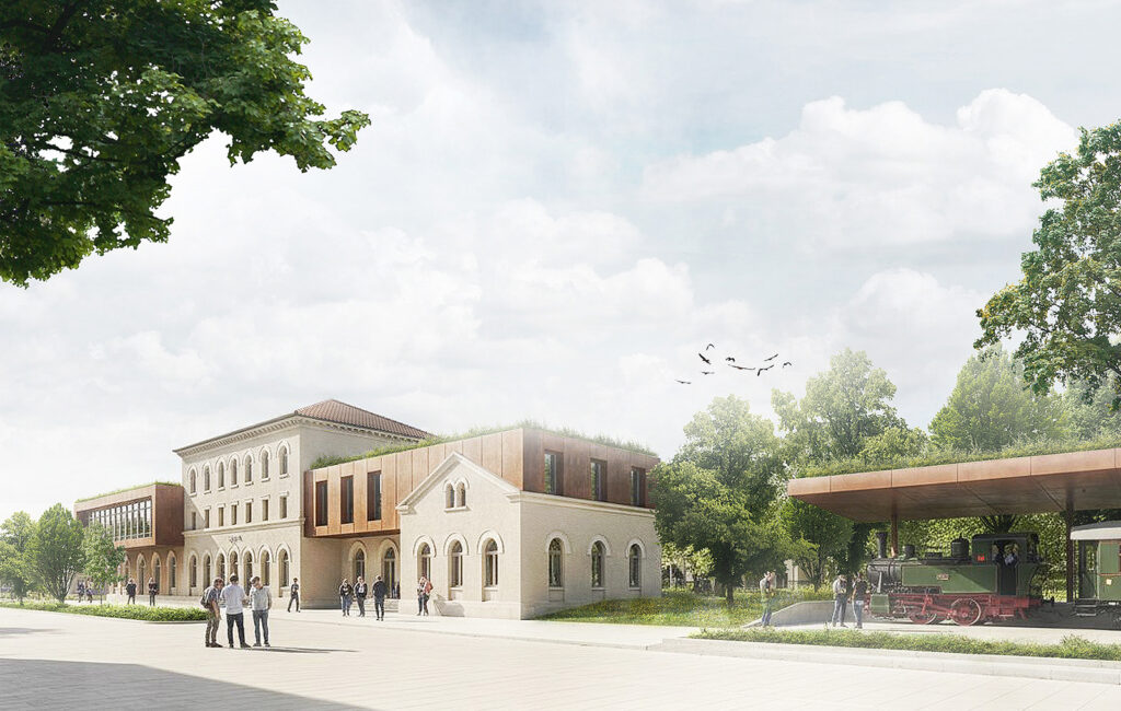 Haupteingang Außenansicht - Bauen im Bestand – Kulturhof Wiesau