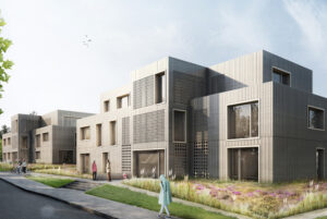 Haupteingang Außenansicht - Neubau Mehrfamilienhäuser Markelfingen