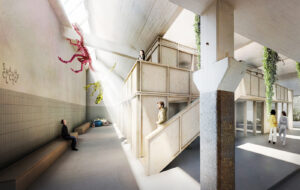 Innenraumansicht Künstleratelier – Bauen im Bestand Alter Schlachthof Pforzheim