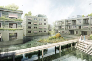 Gebäude Kubaturen Außenansicht - Neubau & Masterplan St. Georgen – Grässlin Areal