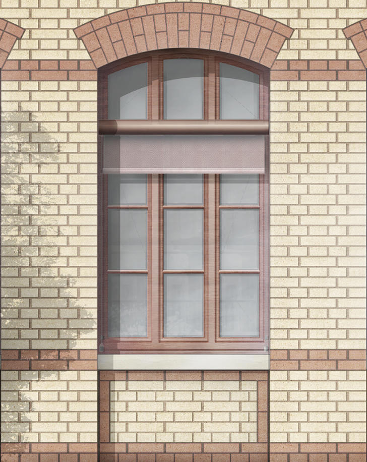 Fenster Außenansicht - Denkmalschutz-Sanierung Wilhelmsschule Stuttgart