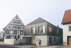 Haupteingang Außenansicht - Einfamilienhaus Kleinaspach