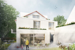 Haupteingang Außenansicht - Einfamilienhaus in Stuttgart