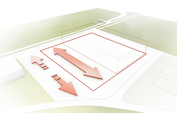Raumaufteilung – Konzeptpiktogramm - Neubau 3-Fach Sporthalle Ladenburg