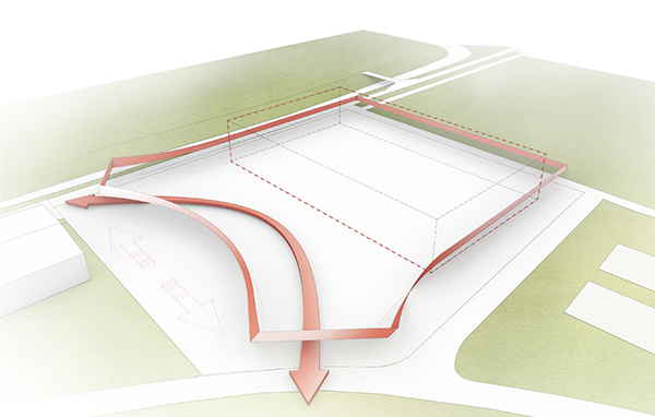 Kubatur – Konzeptpiktogramm - Neubau 3-Fach Sporthalle Ladenburg