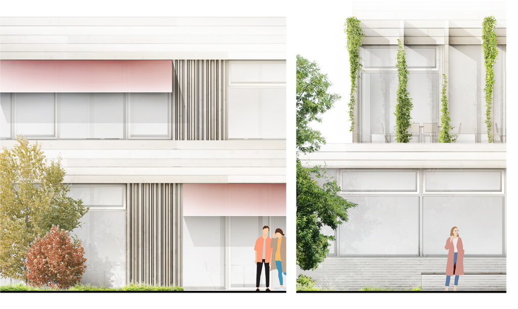 Detailansicht- Neubau Grundschule & 2-Fach Sporthalle Öhringen