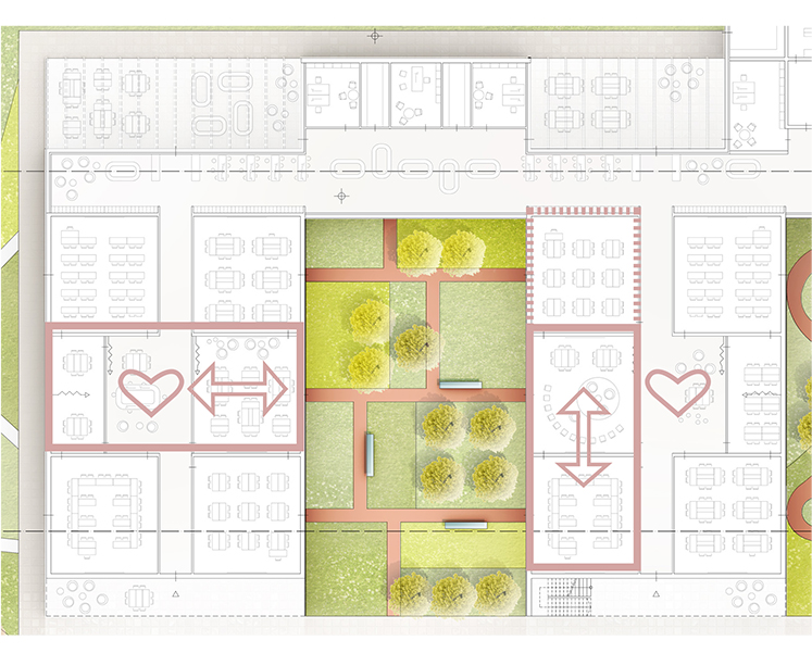 Grundrisskonzept mit nachhaltiger Raumstruktur - Neubau Grundschule & 2-Fach Sporthalle Öhringen