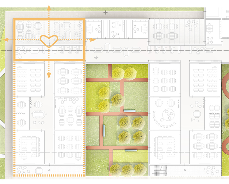 Grundrisskonzept für Jahrgangshaus - Neubau Grundschule & 2-Fach Sporthalle Öhringen