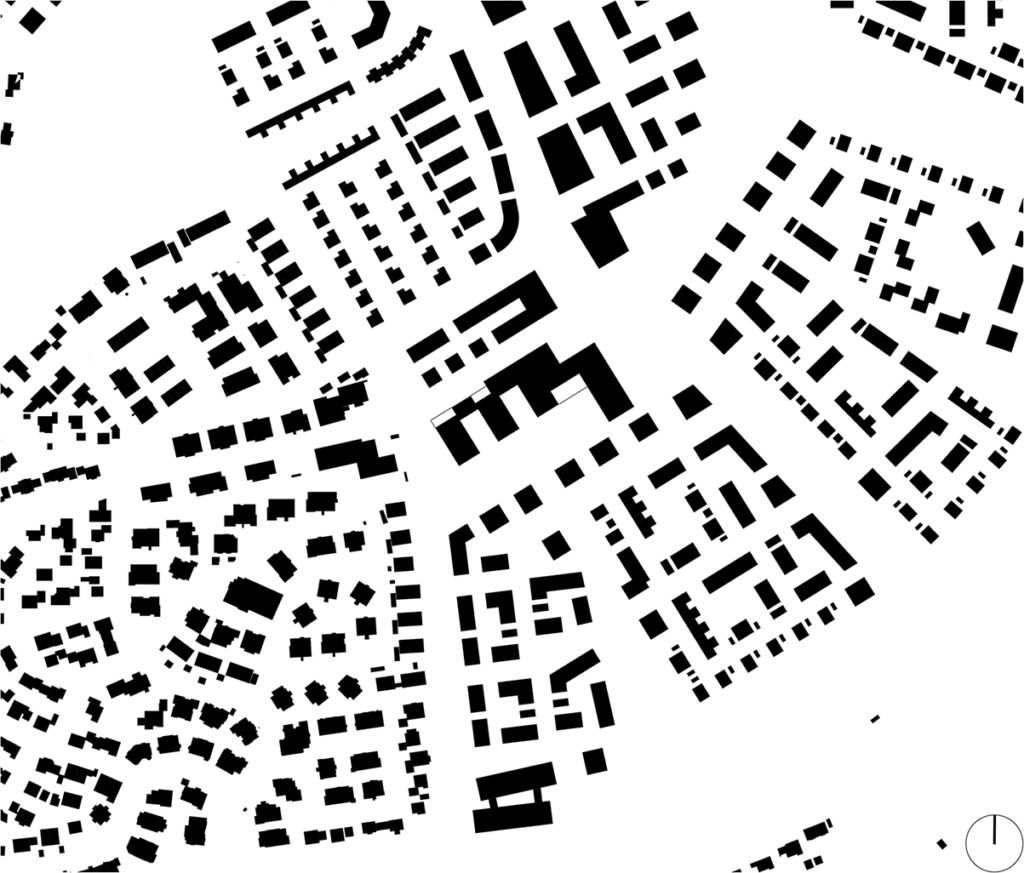 Schwarzplan- Neubau Grundschule & 2-Fach Sporthalle Öhringen