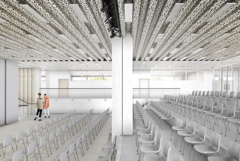 Aula Innenansicht - Brandschutzsanierung Johannes-Kepler-Gymnasium Leonberg