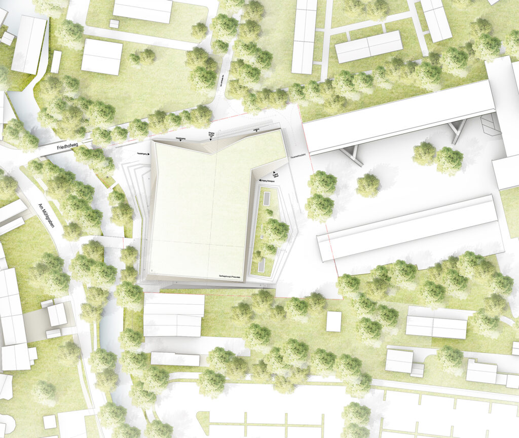 Lageplan - Neubau Mehrzweckhalle Erding
