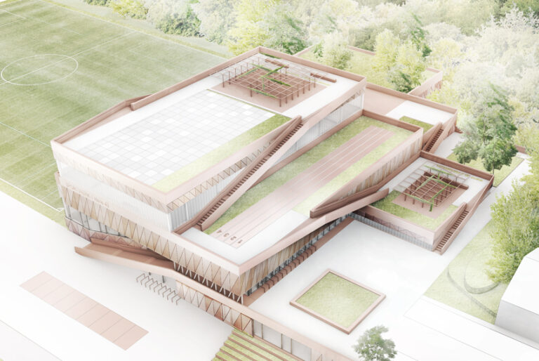 Gebäudekubatur – Sporthallenkomplex SPORTCAMPUS SAAR, Saarbrücken